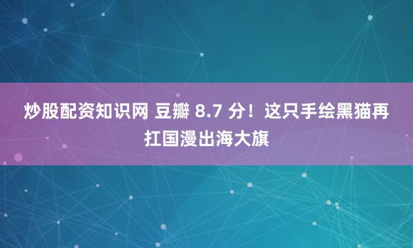 炒股配资知识网 豆瓣 8.7 分！这只手绘黑猫再扛国漫出海大旗